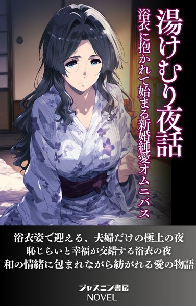 ジャスミン書房編集部❤湯けむり夜話 浴衣に抱かれて始まる新婚純愛オムニバス｜-AI生成