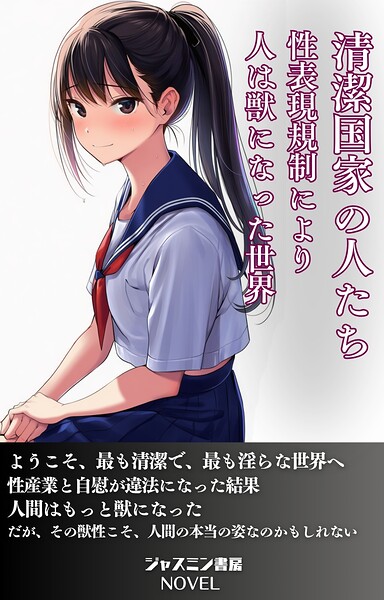 ジャスミン書房編集部❤清潔国家の人たち 性表現規制により人は獣になった世界｜-AI生成